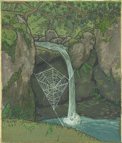 Spiderweb in Ajimano Gardens Spiderweb in Ajimano Gardens